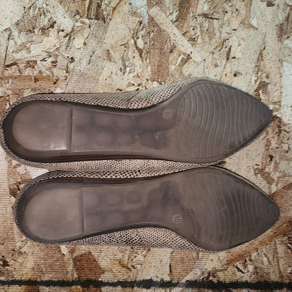 MICHAEL SHANNON (Alara) Ballet Flats Pointed Toe (Snakeskin Print) - SIZE 11 - Picture 8 of 9